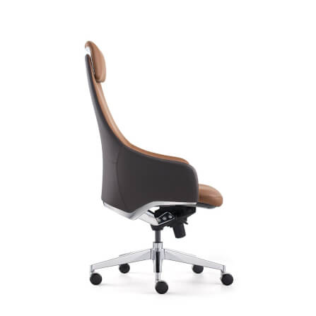 เก้าอี้ผู้บริหารหนังแท้ DF PROCHAIR รุ่น Royal Chair สีน้ำตาล_3